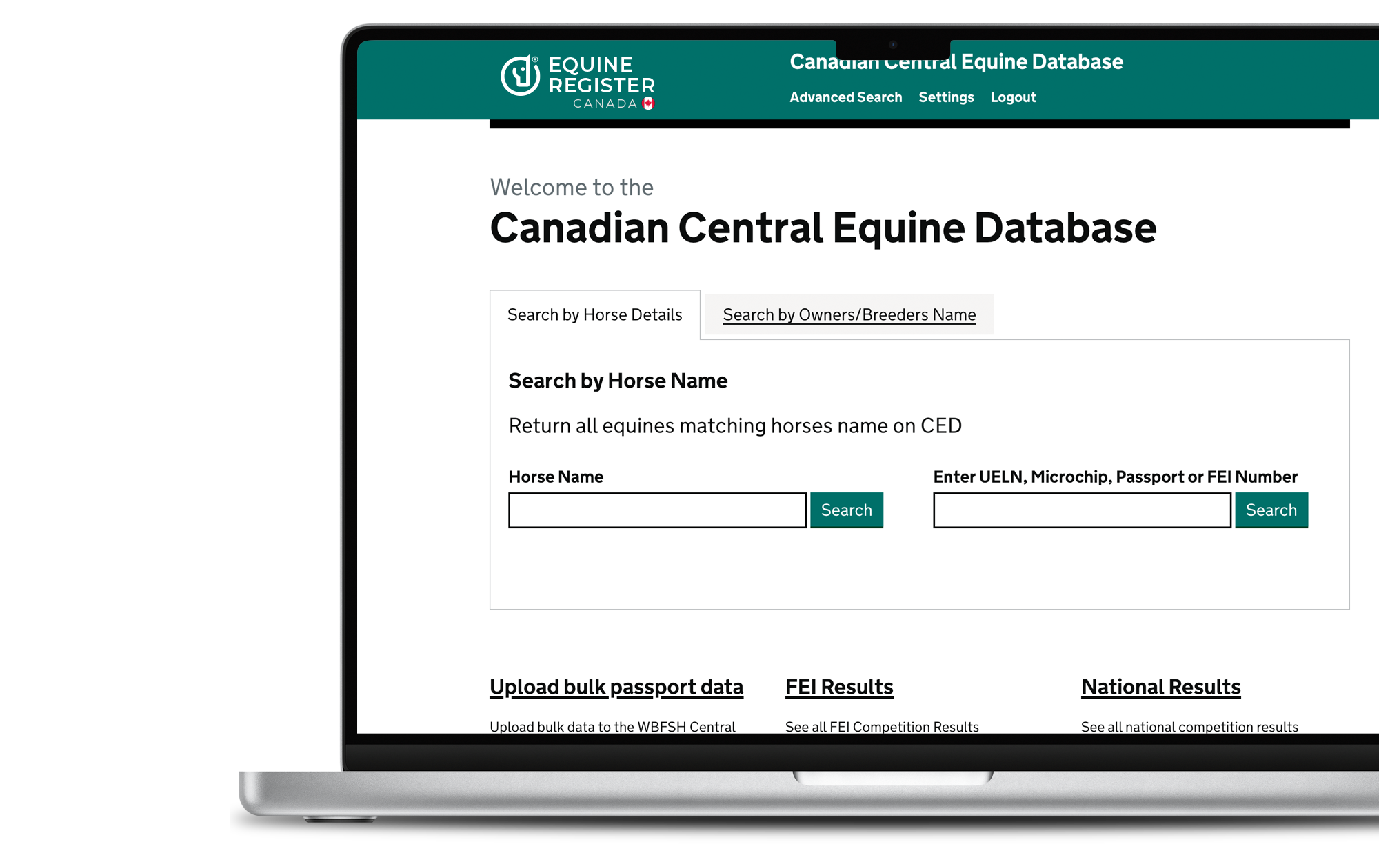 Canadian Central Equine Database Platform