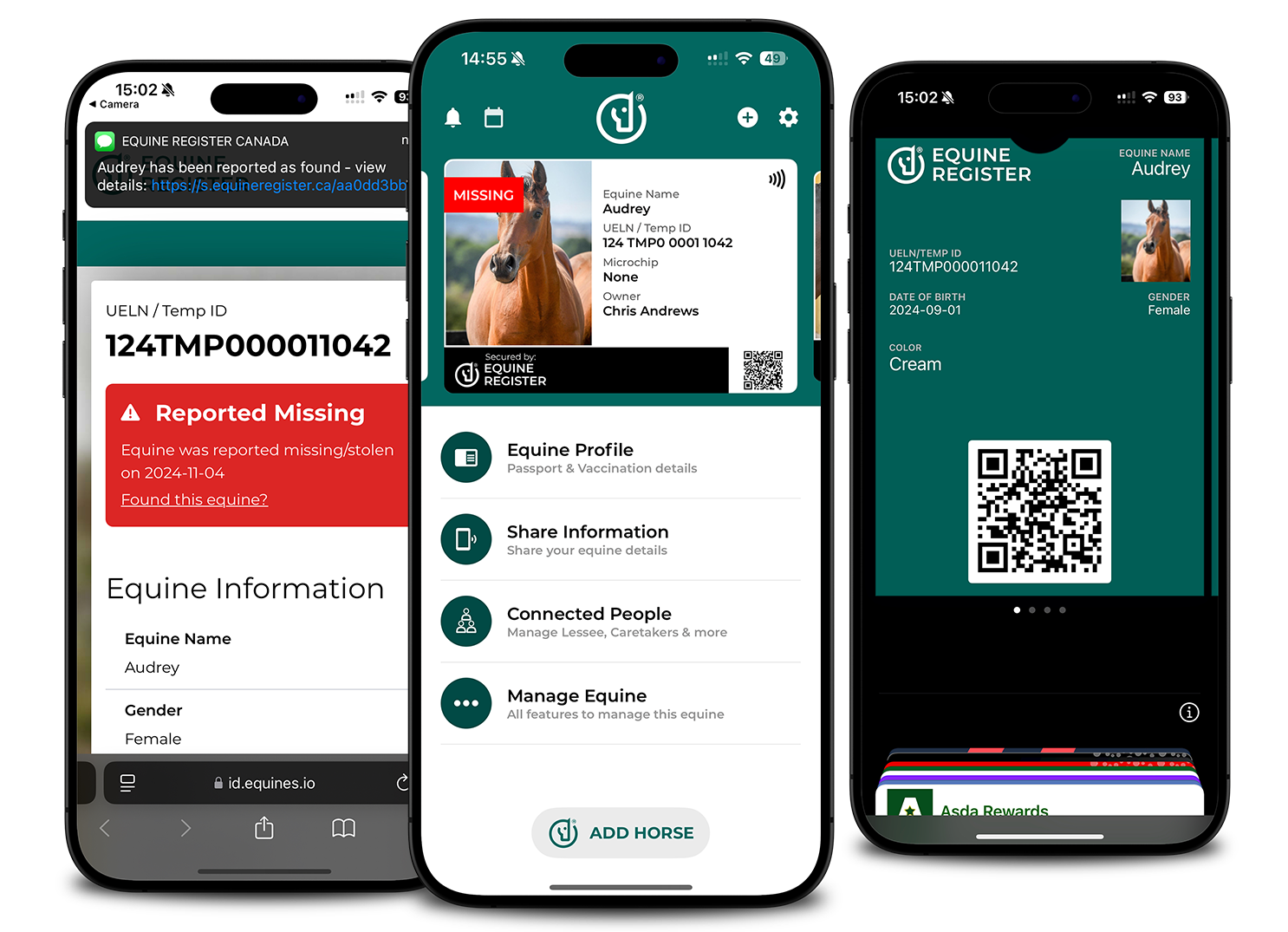 Plateforme Equine Register